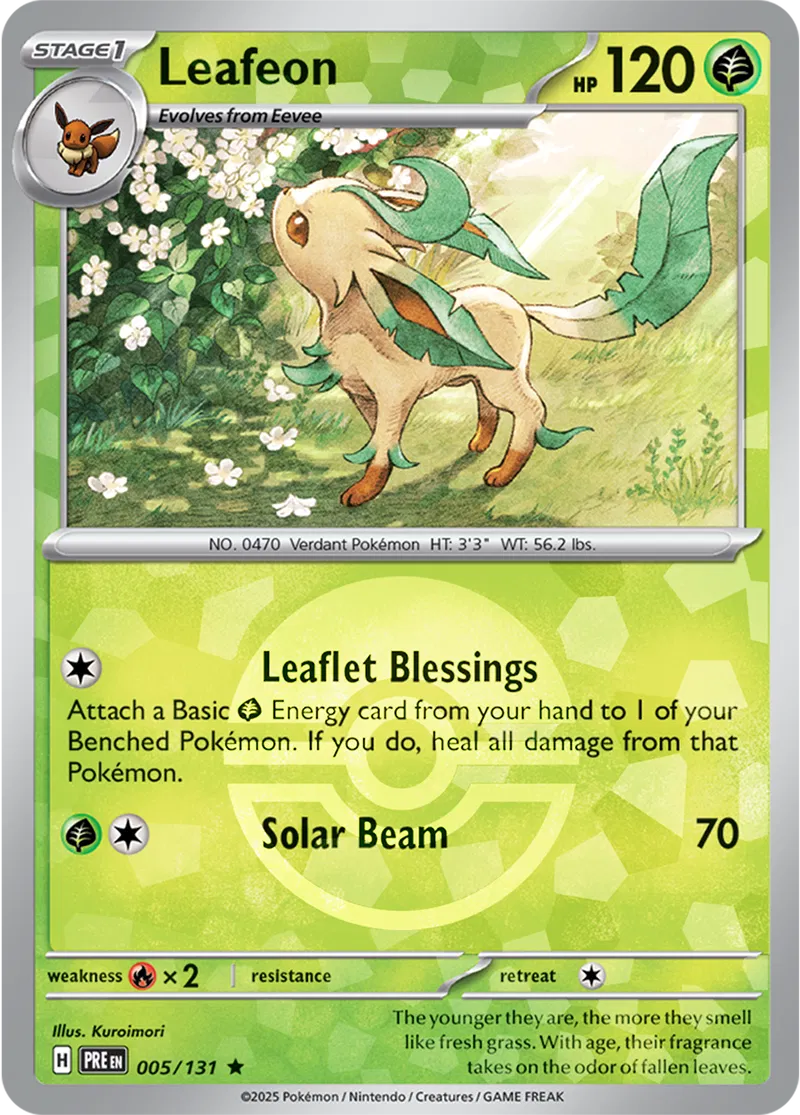 Leafeon Poke ball Holo